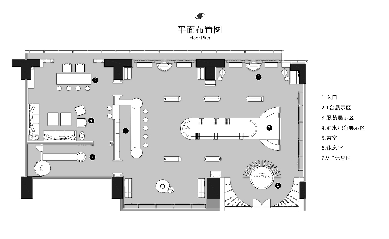 哈喽设计 | 美银服装直播间空间设计
