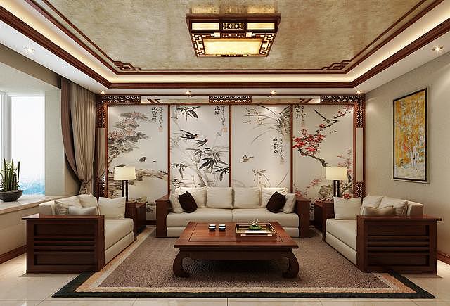 郑州锦绣山河133平新中式风格的完美布局之家,从细节决定高度