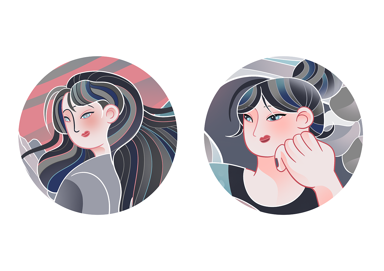 新一期日报风插画