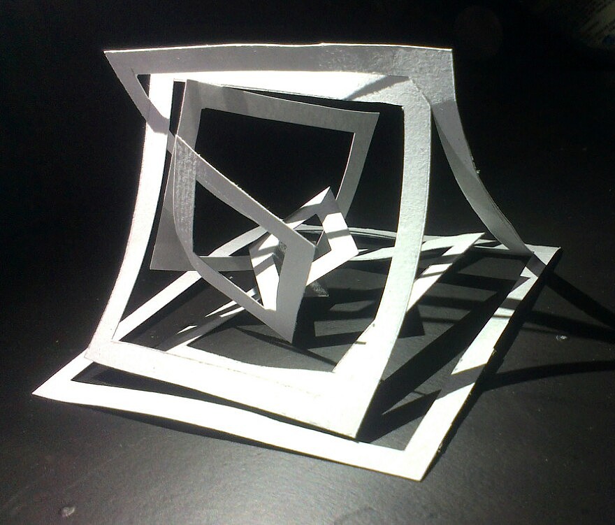 立体构成--剪纸