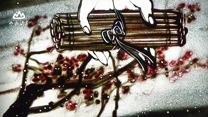 沙畫--讀書（圖ZNDMzMzM2NDg=） - 繪畫 - 站酷設計師阿夏原創(chuàng)素材 - 站酷ZCOOL