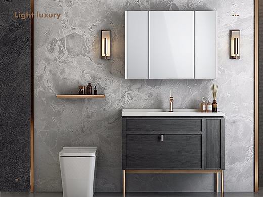 心海伽蓝浴室柜详情-轻奢系列