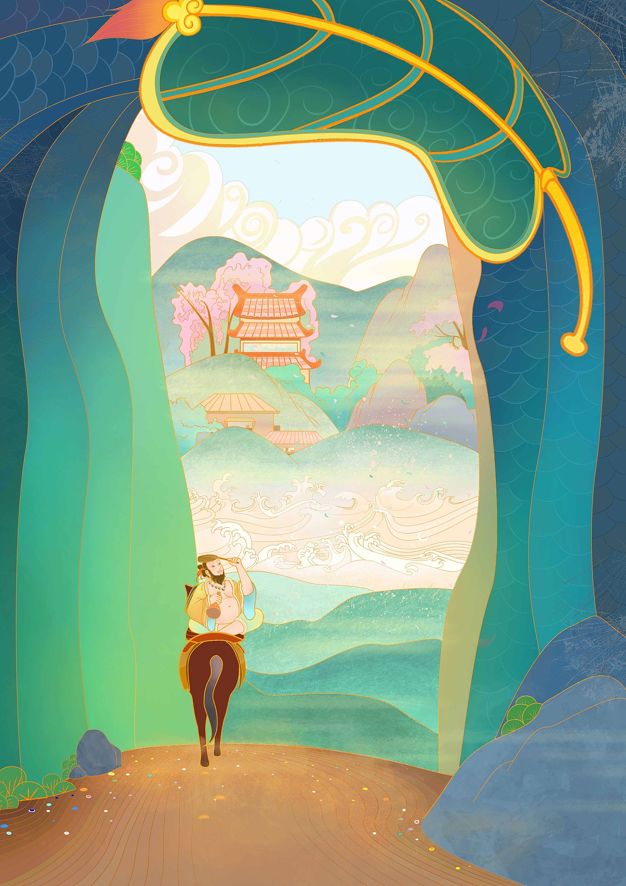 八仙·八仙过海（图ZMjEzNTgxNDg4） - 商业插画 - 站酷设计师刘大淑原创素材 - 站酷ZCOOL