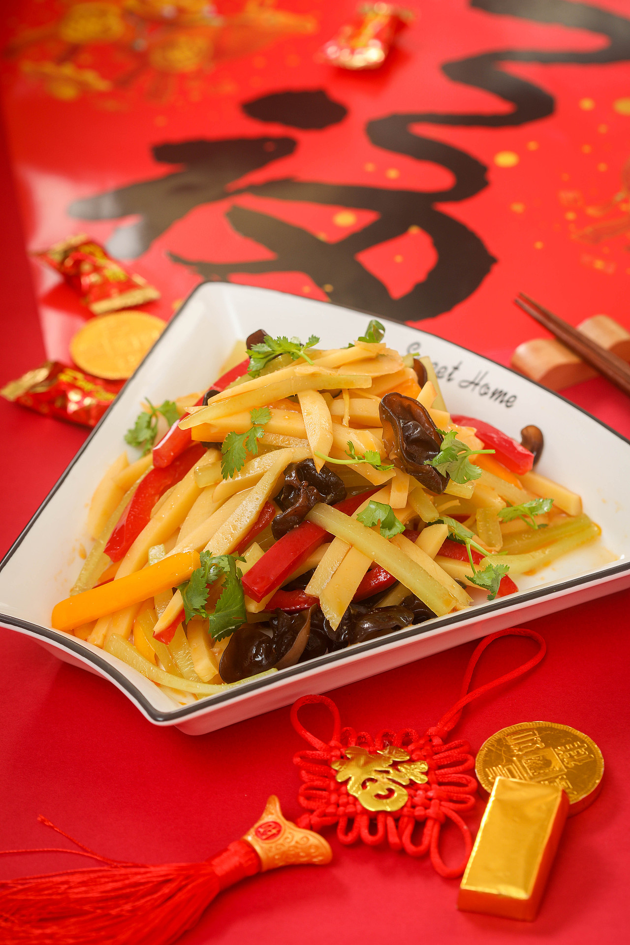 2021[辛丑年]——纯素年夜饭①:五福临门宴|摄影|产品摄影|素食小老弟