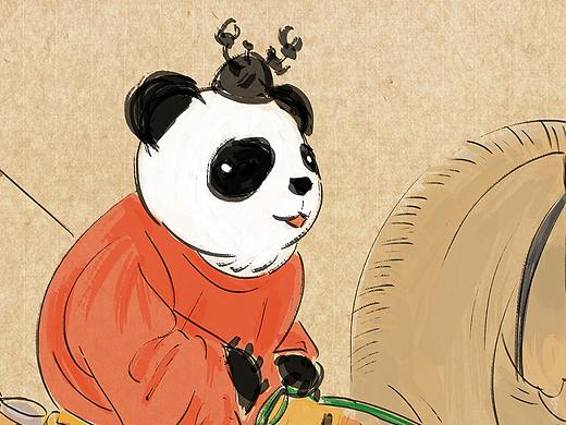可爱中国风-熊猫形象产品包装