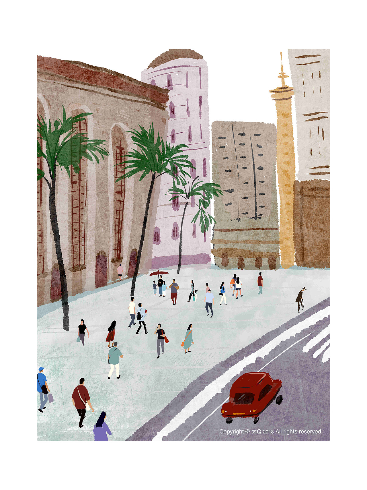 2018大Q插画总结