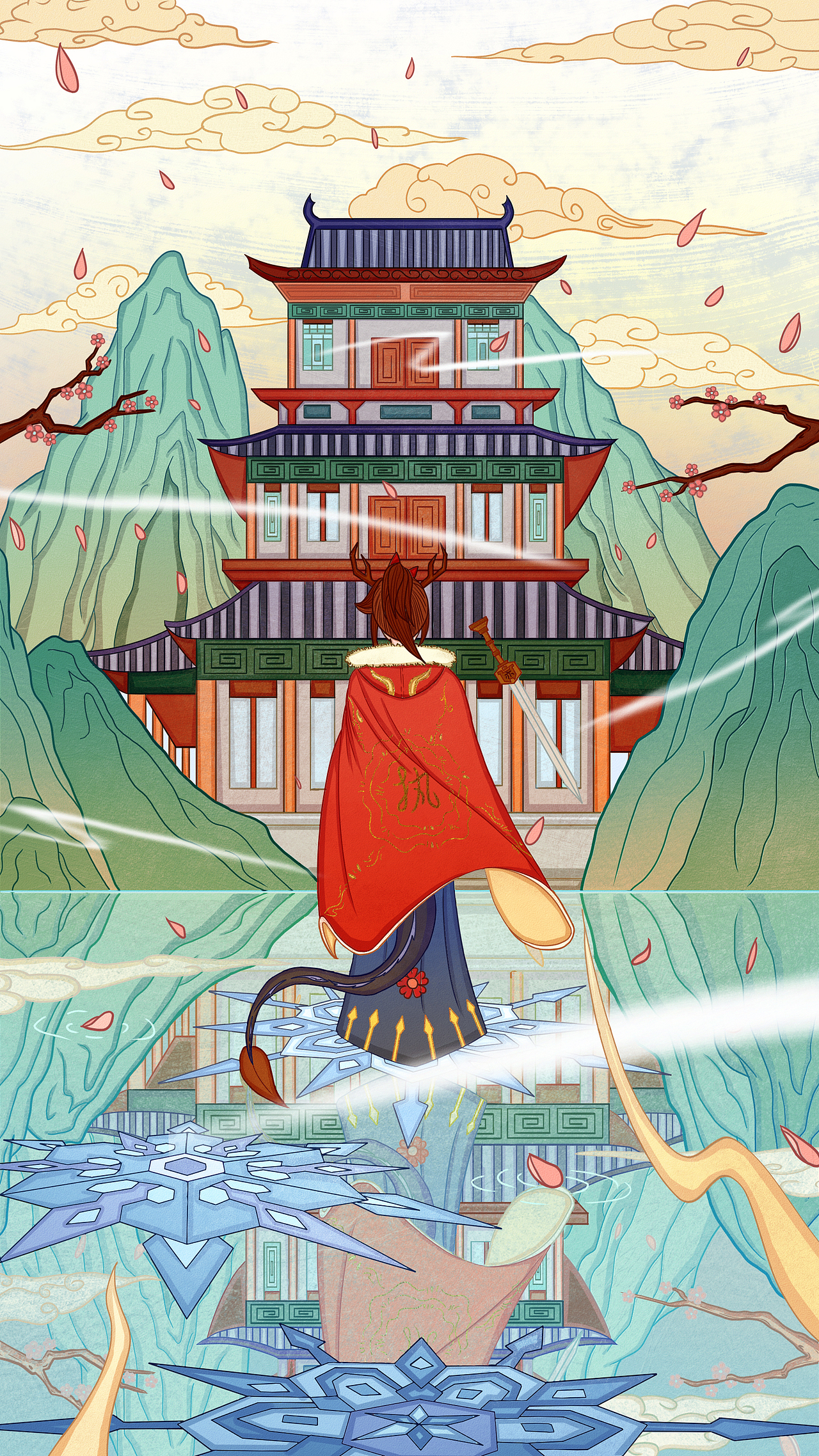 相逢（图ZMjY1Mjk0MTY0） - 商业插画 - 站酷设计师d执亦原创素材 - 站酷ZCOOL