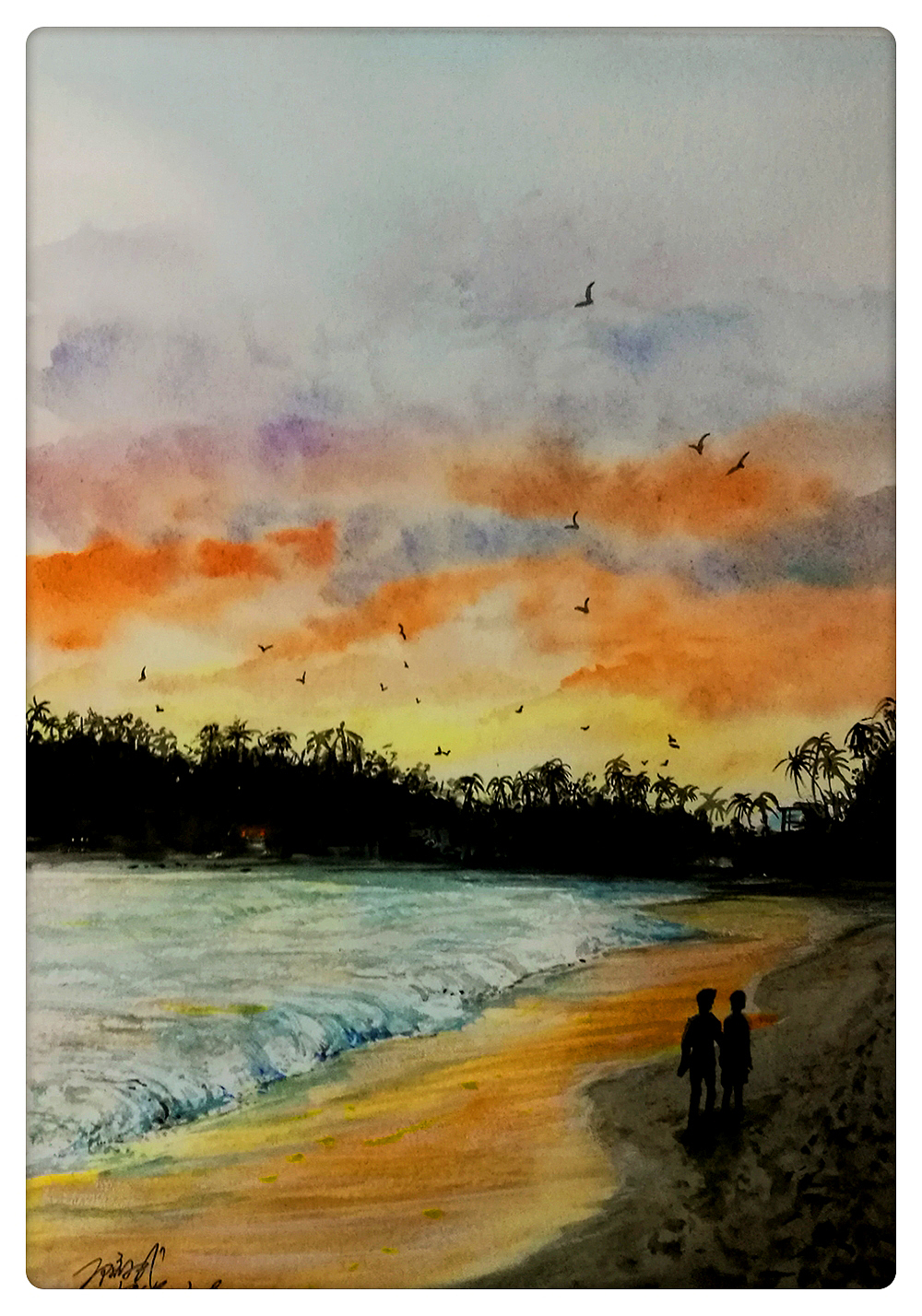 水彩小品（图ZMTA1MDkwNzI0） - 绘画 - 站酷设计师一生梦里原创素材 - 站酷ZCOOL