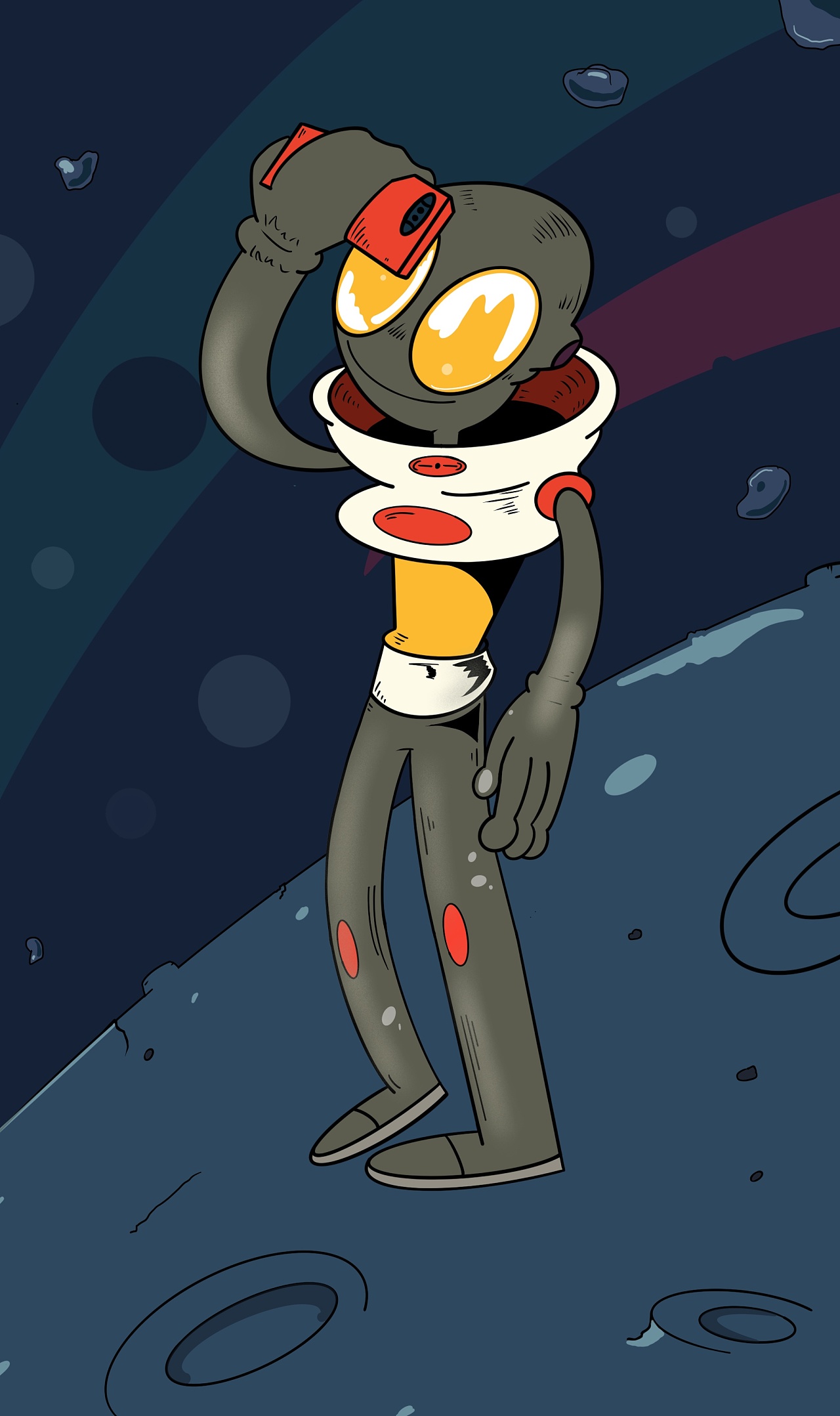 外星人|插画|创作习作|去吧木盒子 - 临摹作品 - 站酷 (zcool)