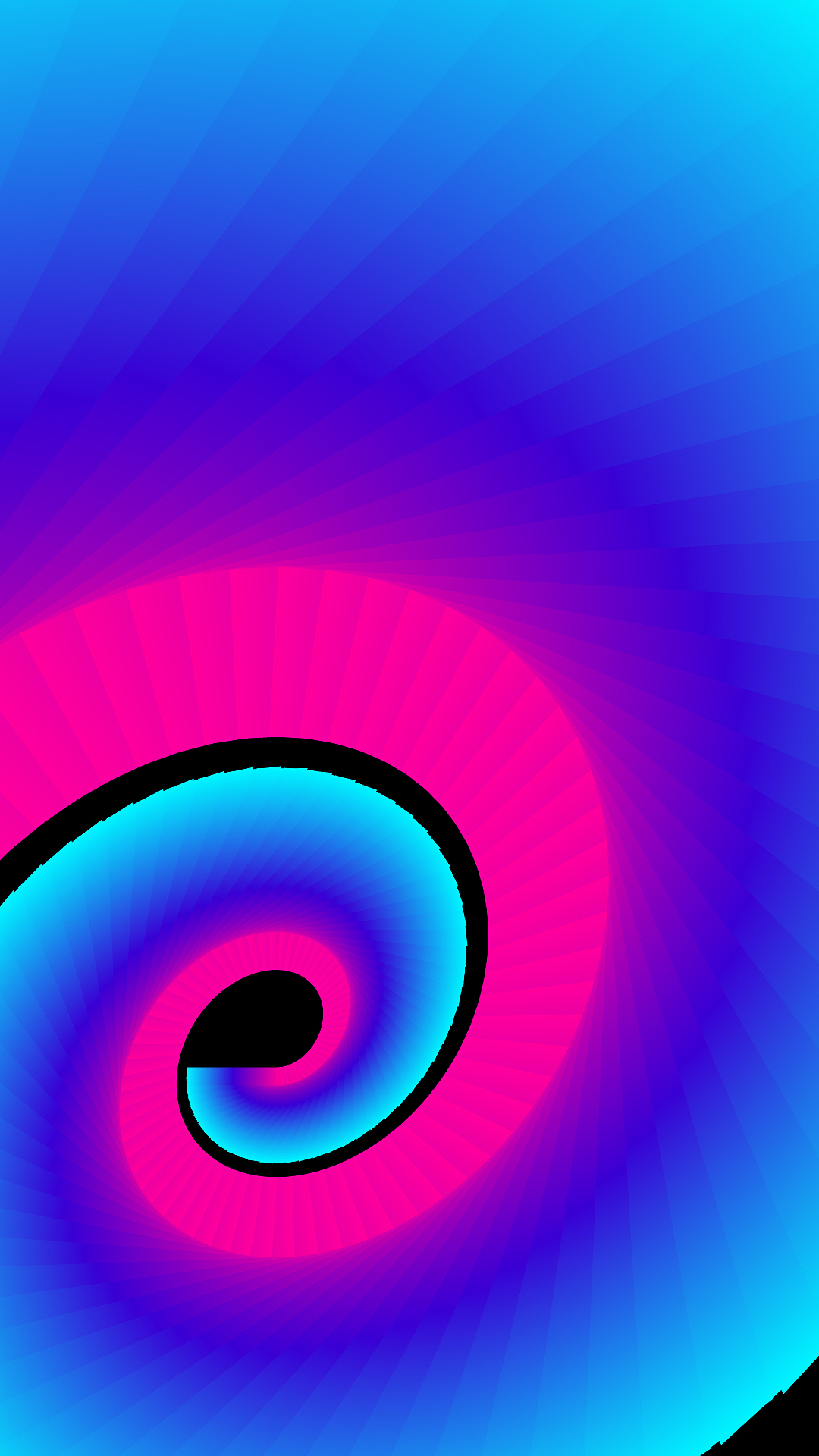 ai旋转变换混合效果科技背景手机壁纸ifengfu