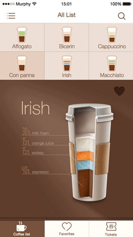 Coffee time Redesign（图ZNDU1Mzk0MDQ=） - APP界面 - 站酷设计师Yothan原创素材 - 站酷ZCOOL