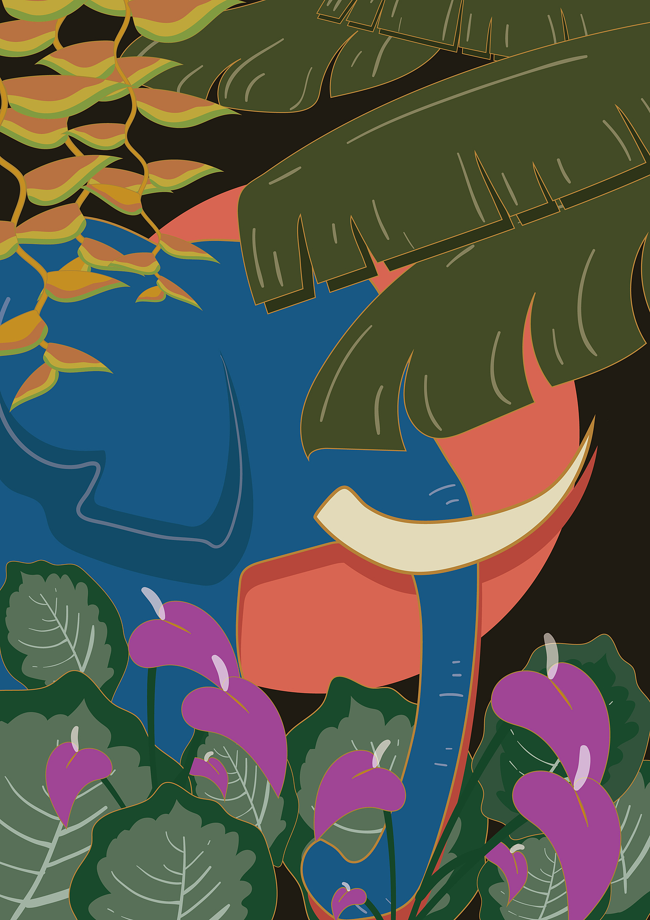 躲猫猫之热带系列（图ZMjEzOTQxNjI4） - 创作习作 - 站酷设计师馒头馅儿原创素材 - 站酷ZCOOL
