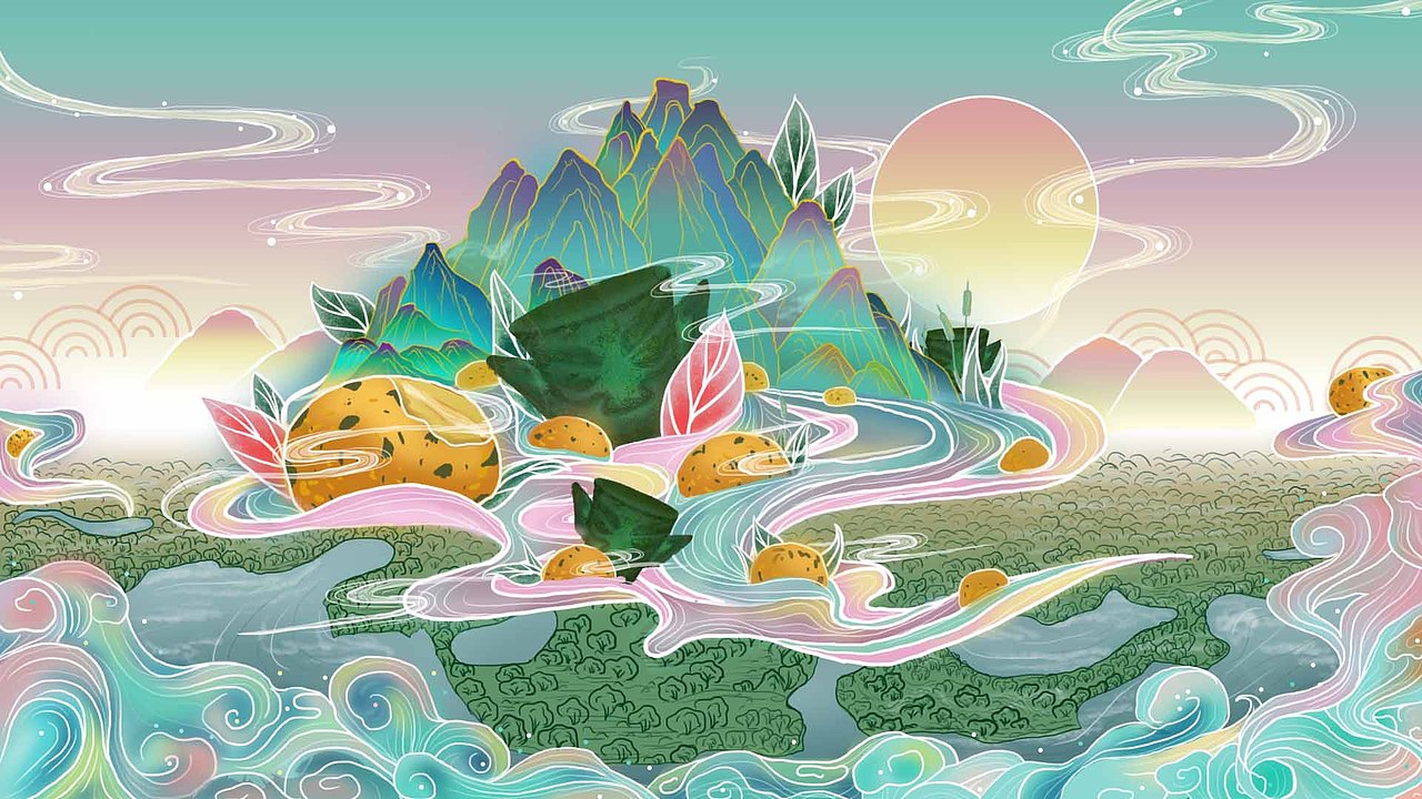 .三星堆联名肉松小贝（图ZMjc2OTU3MzU2） - 商业插画 - 站酷设计师斛斛子原创素材 - 站酷ZCOOL