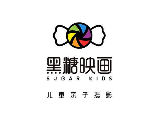 黑糖映画儿童亲子摄影标志提案