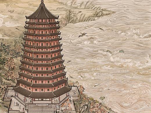 古建筑插画 | 六和塔