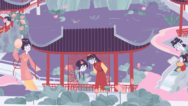 梦回红楼（图ZMzA1MDA1MzY0） - 商业插画 - 站酷设计师咖啡磨Sophie原创素材 - 站酷ZCOOL