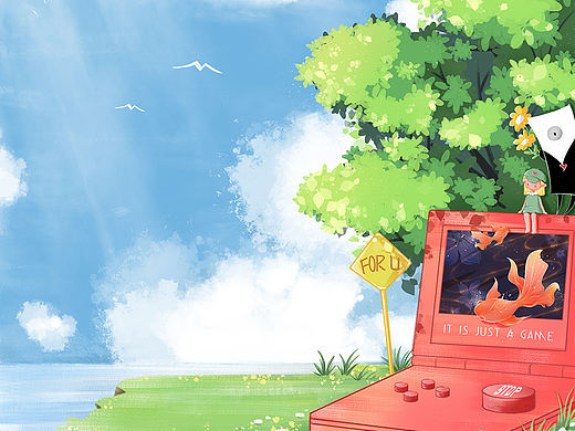 It is just a game（个人主页-ZNTcyMjE1NDQ=） - 儿童插画 - 站酷设计师六月MONDAY原创素材 - 站酷ZCOOL