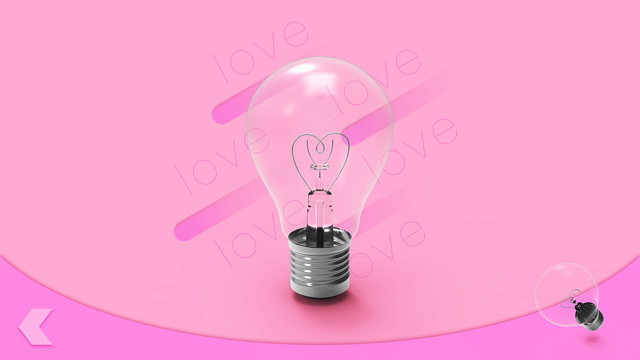 爱情，灯泡（图ZMTI3ODY1NDky） - 闪屏/壁纸 - 站酷设计师番薯番茄原创素材 - 站酷ZCOOL