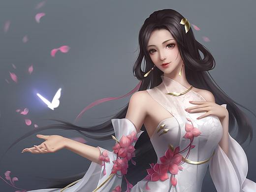 小姐姐半身像-1