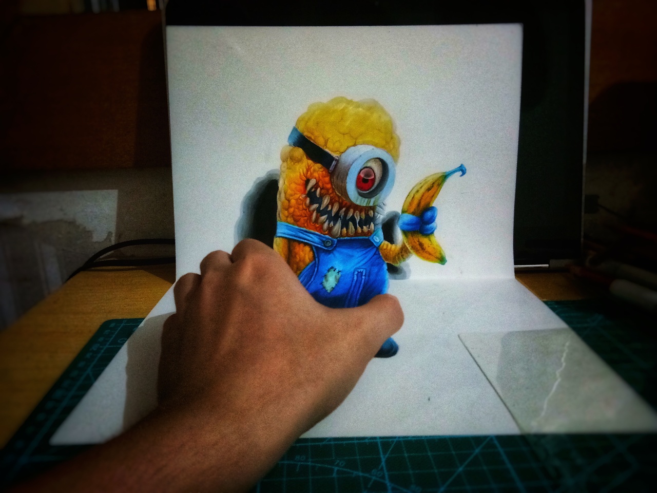 3d小黄人|纯艺术|绘画|宝珍bz - 原创作品 - 站酷 (zcool)