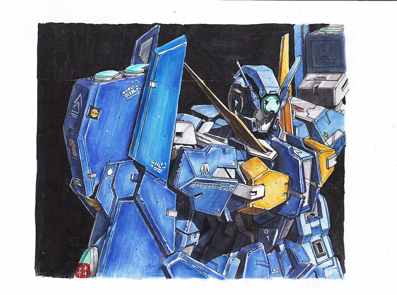 机甲练习马克笔彩铅