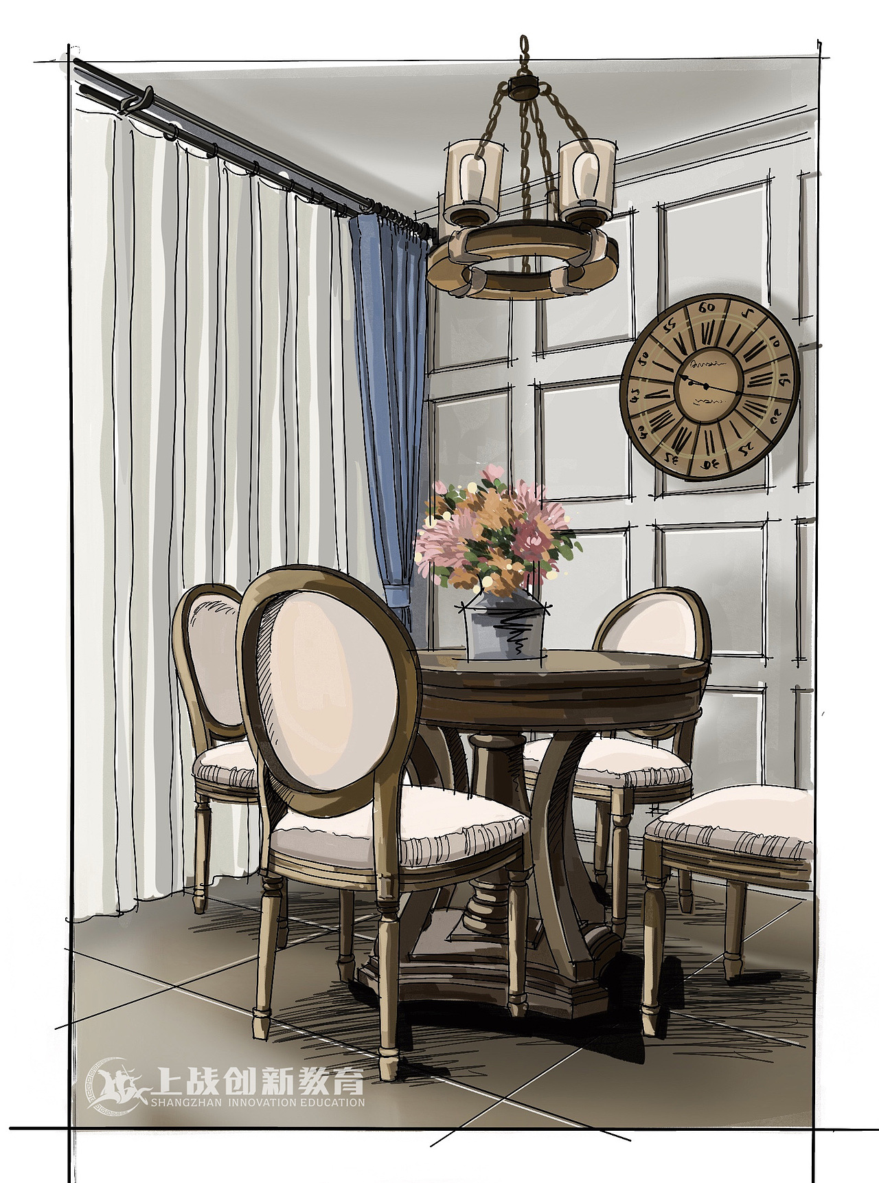 【上戰(zhàn)手繪作品分享】田蘋老師ipad室內(nèi)家具局部圖（二（圖ZMTk3Nzc0Njky） - 家裝設(shè)計 - 站酷設(shè)計師上戰(zhàn)創(chuàng)意手繪原創(chuàng)素材 - 站酷ZCOOL