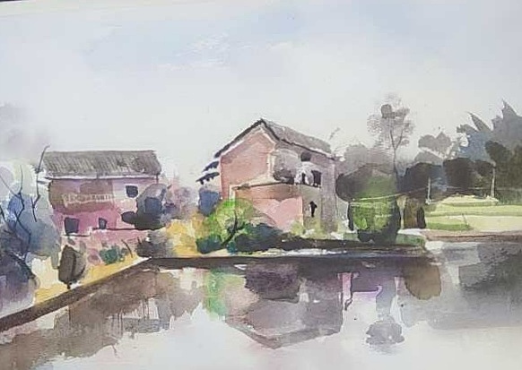 2018元旦家乡水彩写生 作者：李翔（图ZMTAxNzM0ODQ4） - 绘画 - 站酷设计师mao7524原创素材 - 站酷ZCOOL