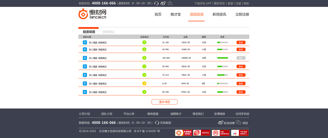 懒财网、个人网站、电商网站集合