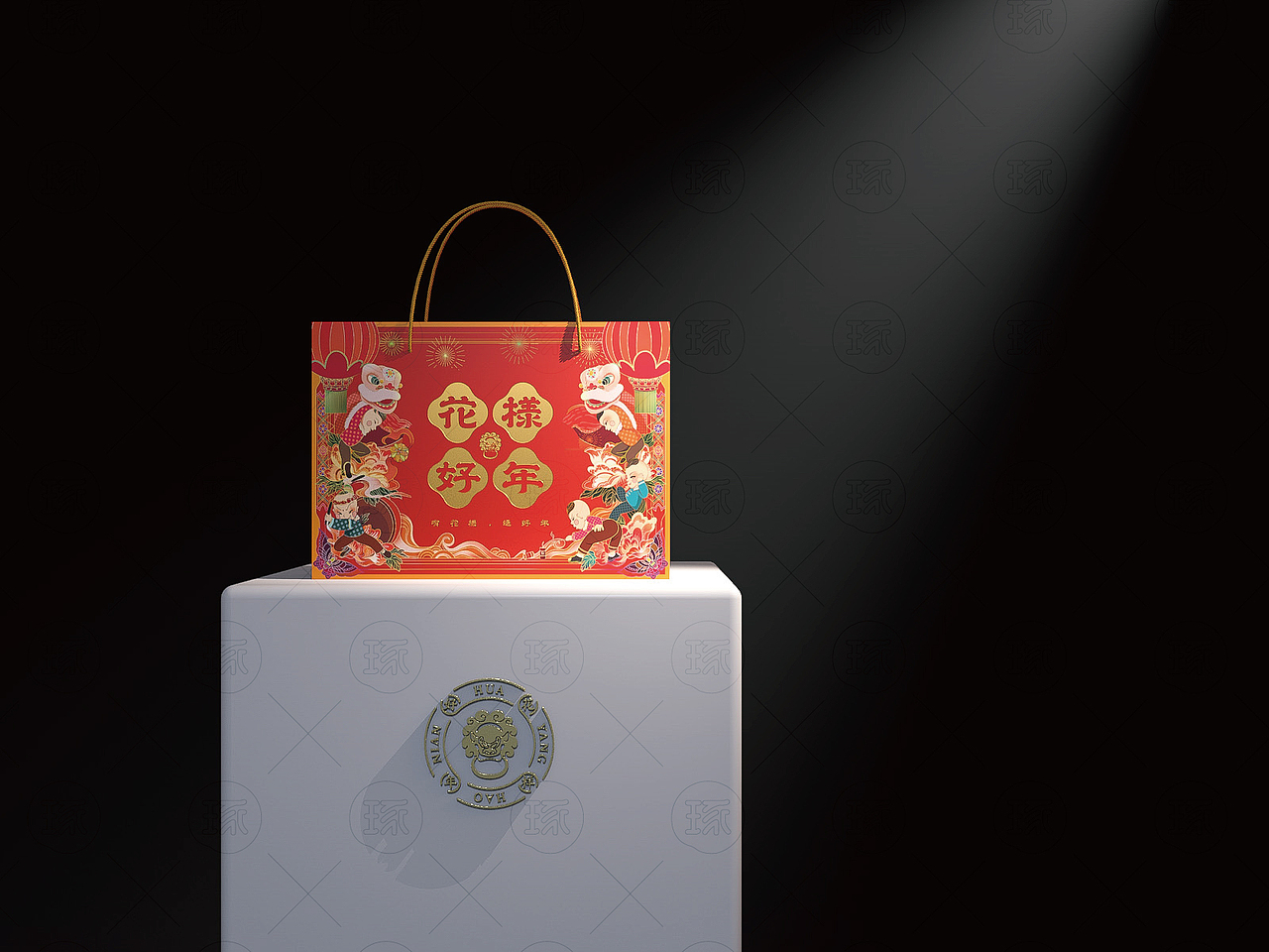 【琢品牌】《花様好年》立方盒通用年货包装