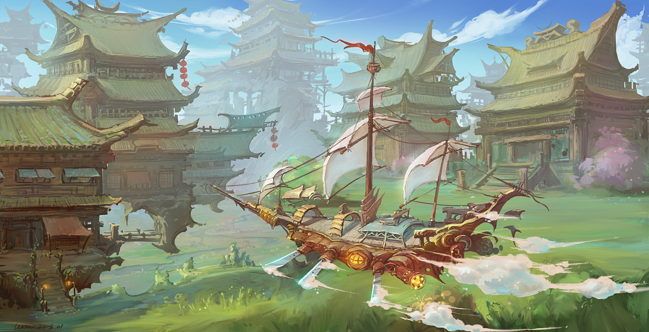 龙宫（图ZMTgxNDc4NTY0） - 游戏原画 - 站酷设计师龙村原创素材 - 站酷ZCOOL