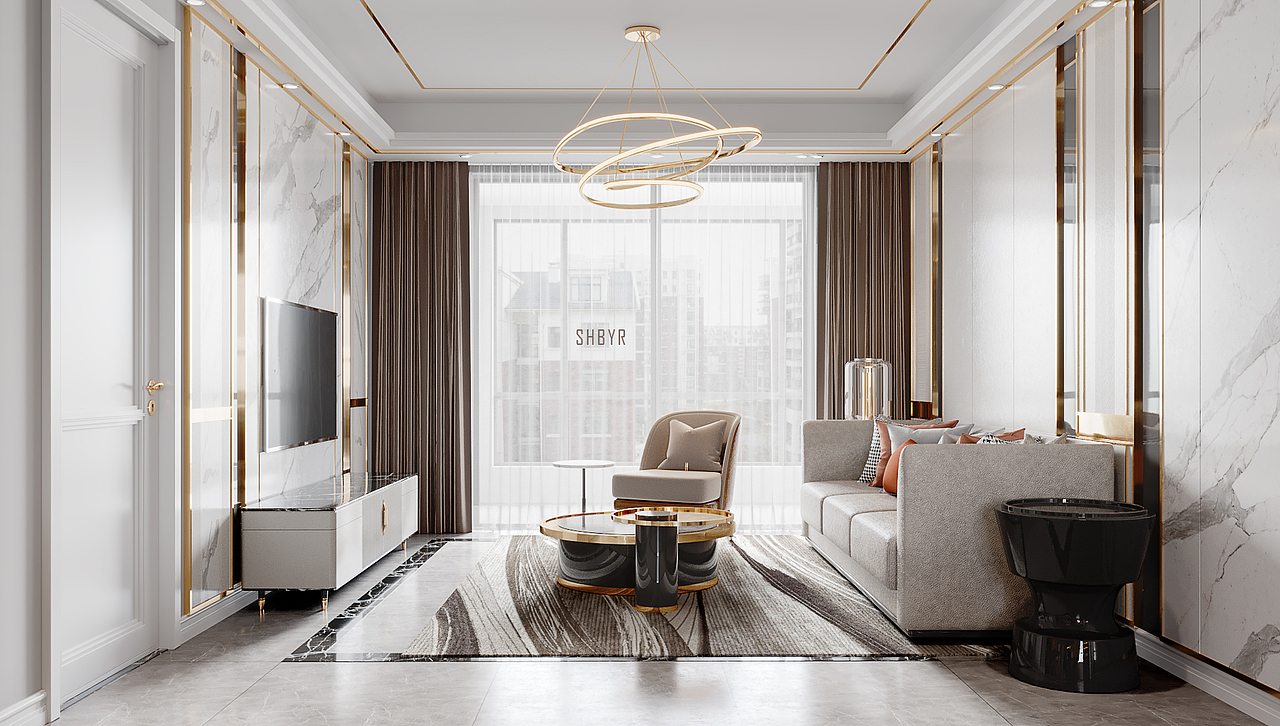 现代轻奢客餐厅（图ZMTkyMzI2NjI0） - 家装设计 - 站酷设计师深海捕鱼人原创素材 - 站酷ZCOOL