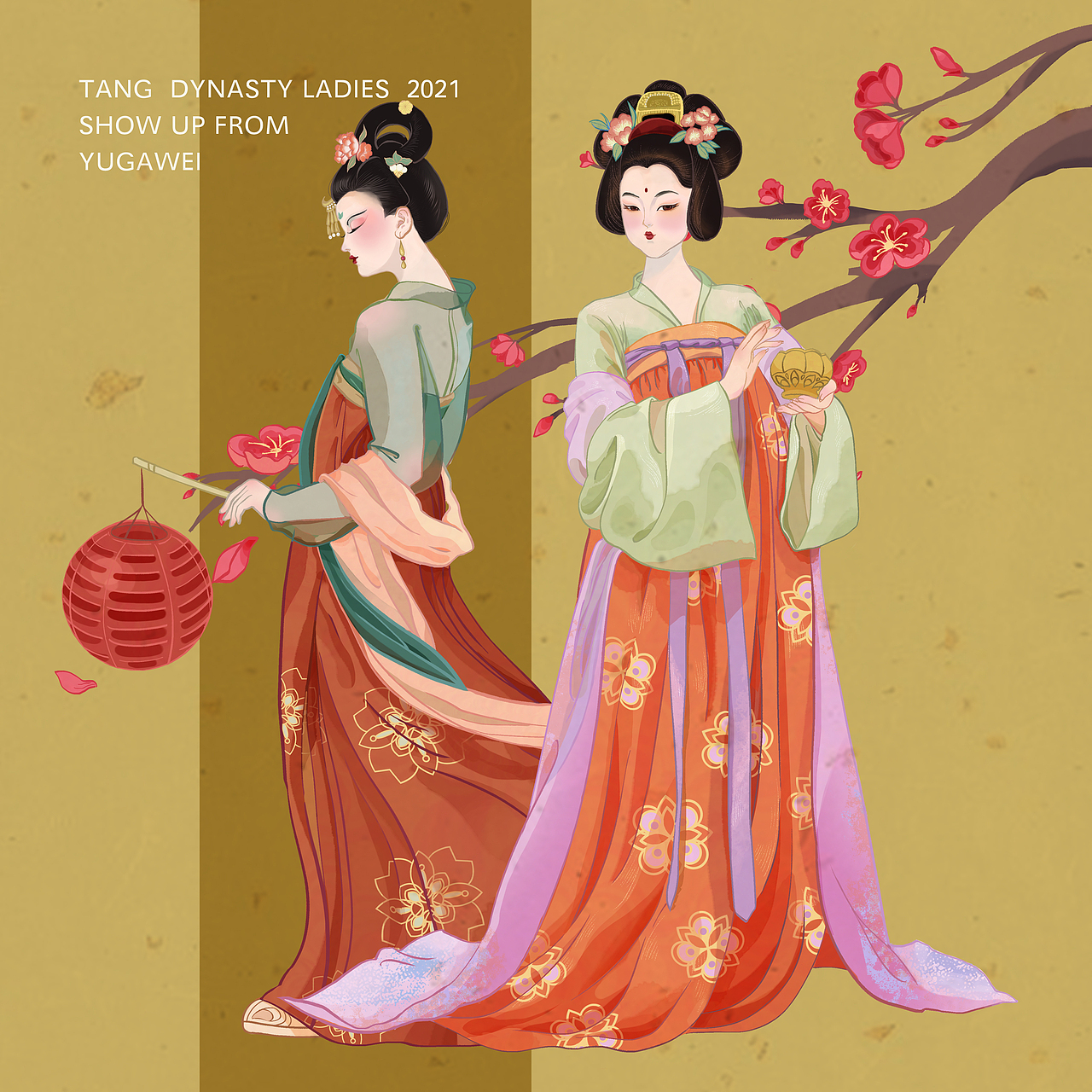 盛唐汉服|商业插画（图ZMjQ4Nzc2NzY0） - 商业插画 - 站酷设计师YUGAWEI原创素材 - 站酷ZCOOL