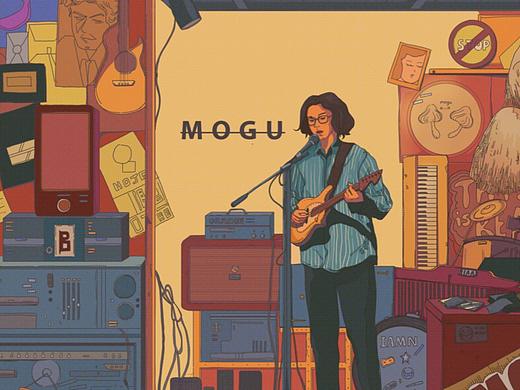 欧美风插画练习-蘑菇音乐厅（个人主页-ZMzcwOTAzOTI=） - 创作习作 - 站酷设计师周莹zy原创素材 - 站酷ZCOOL