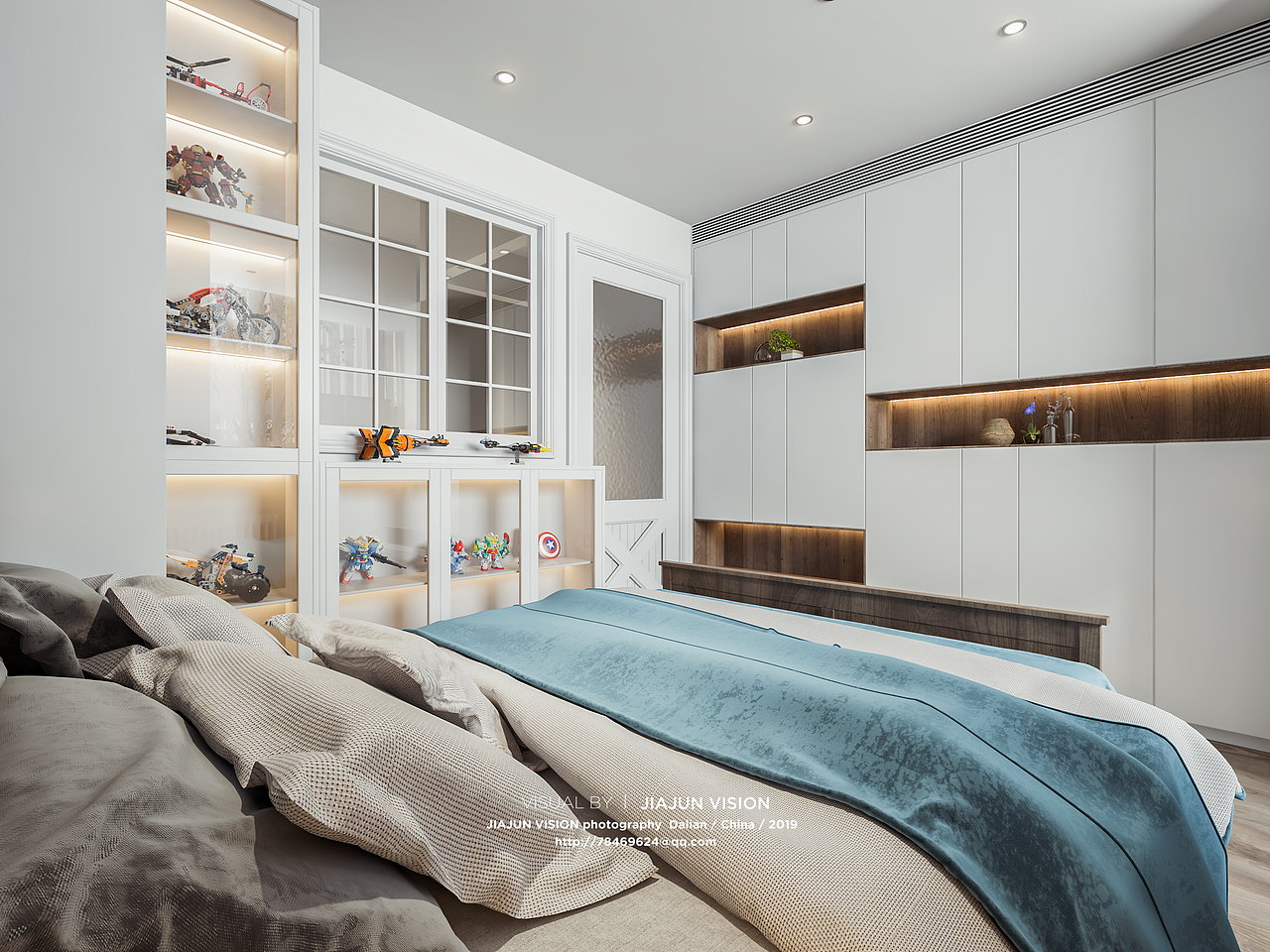 小美式空间效果图表现（图ZMTYwNTEyMzIw） - 家装设计 - 站酷设计师蟹老板丶原创素材 - 站酷ZCOOL