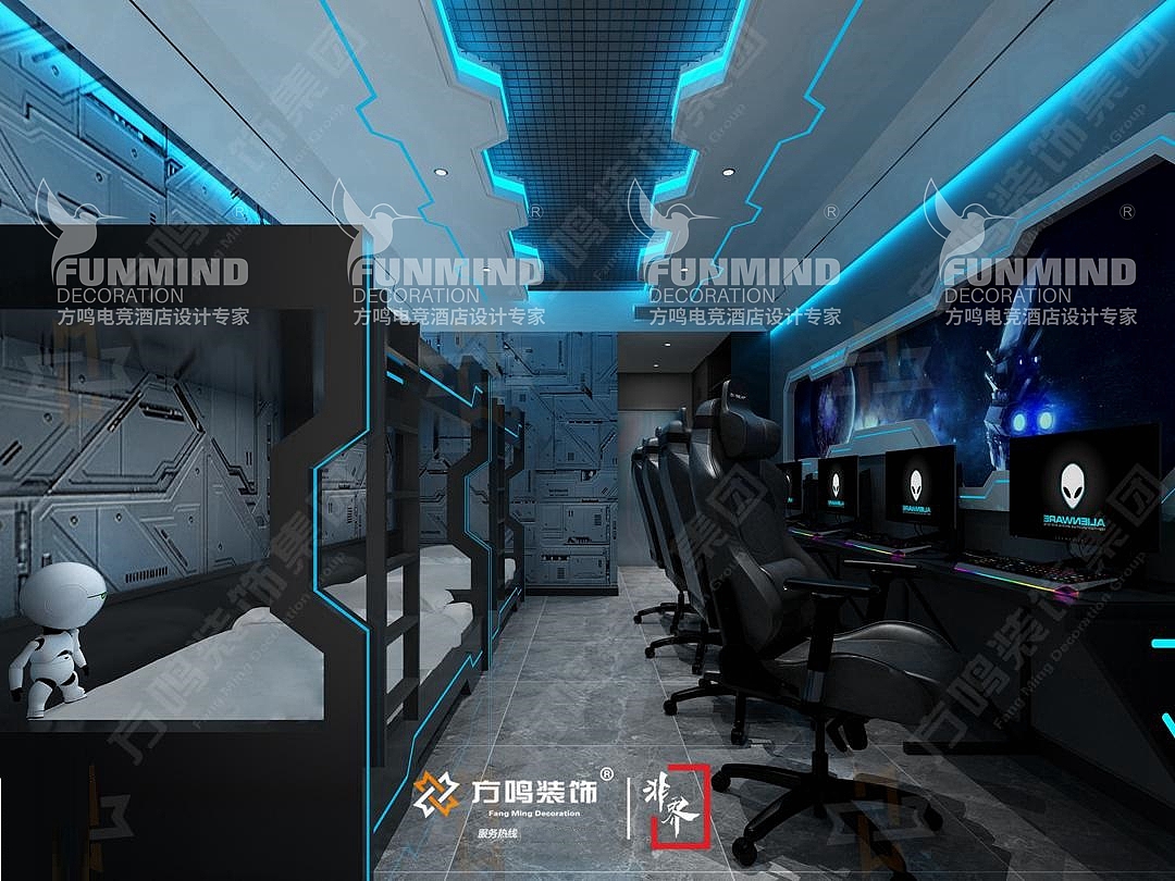 中国首家太空科幻主题电竞酒店装修设计_君诚电竞酒店