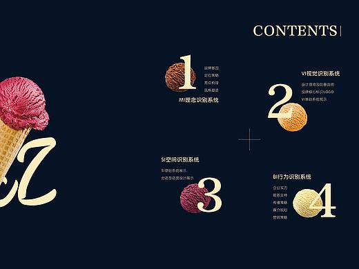 甜品冰淇淋品牌画册排版设计