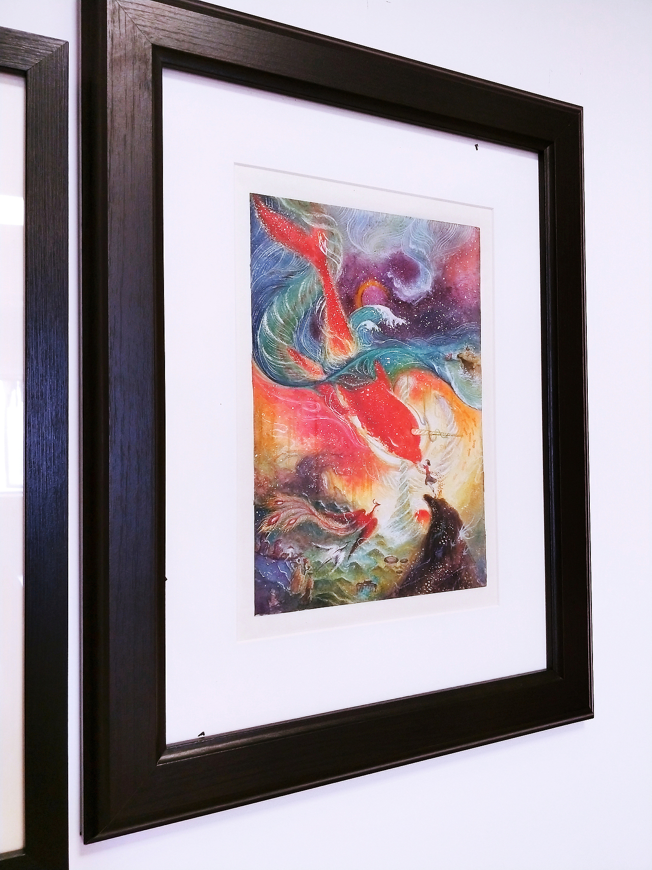 强行把画装进大一圈的画框~~