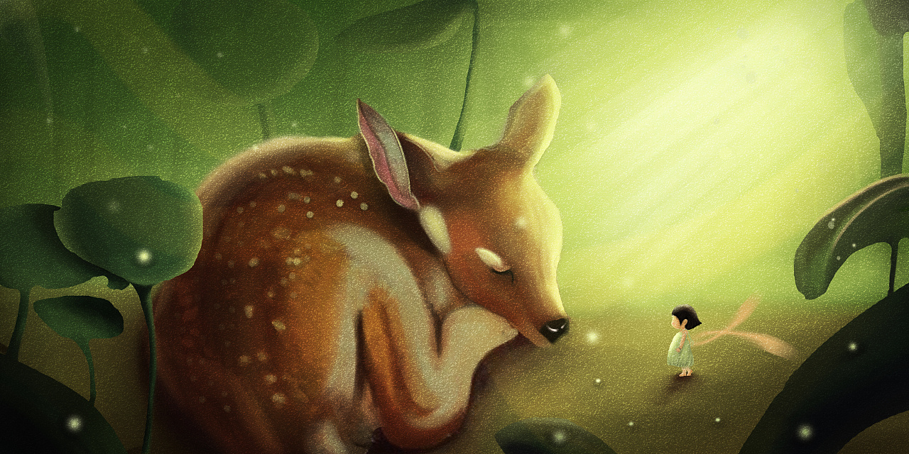 林深时见鹿|插画|创作习作|城_春 - 原创作品 - 站酷 (zcool)