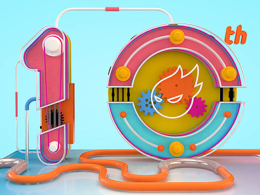 10周年（個人主頁-ZMjQ4NTg3MDg=） - 其他三維 - 站酷設計師DkcoL丶Y原創(chuàng)素材 - 站酷ZCOOL