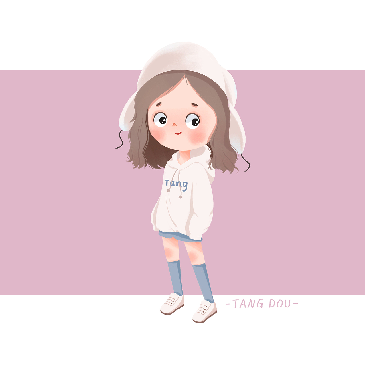 扁平风小女孩（图ZMjYzNjAxOTMy） - 儿童插画 - 站酷设计师糖豆LT原创素材 - 站酷ZCOOL