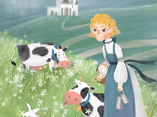 牧场姑娘-插画设计（6）（个人主页-ZMjk4MzQ0MDQ=） - 儿童插画 - 站酷设计师吃掉月野兔原创素材 - 站酷ZCOOL