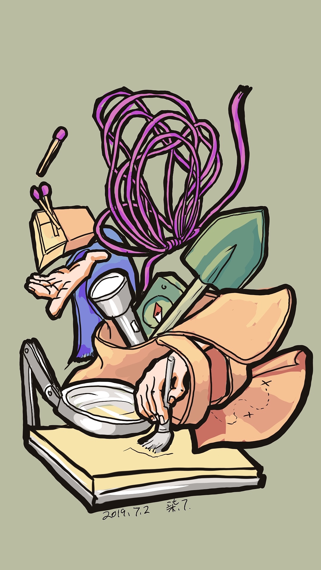 Jobs系列插画第一季合集（图ZMTY5OTg3ODg0） - 新锐潮流插画 - 站酷设计师柒点7原创素材 - 站酷ZCOOL