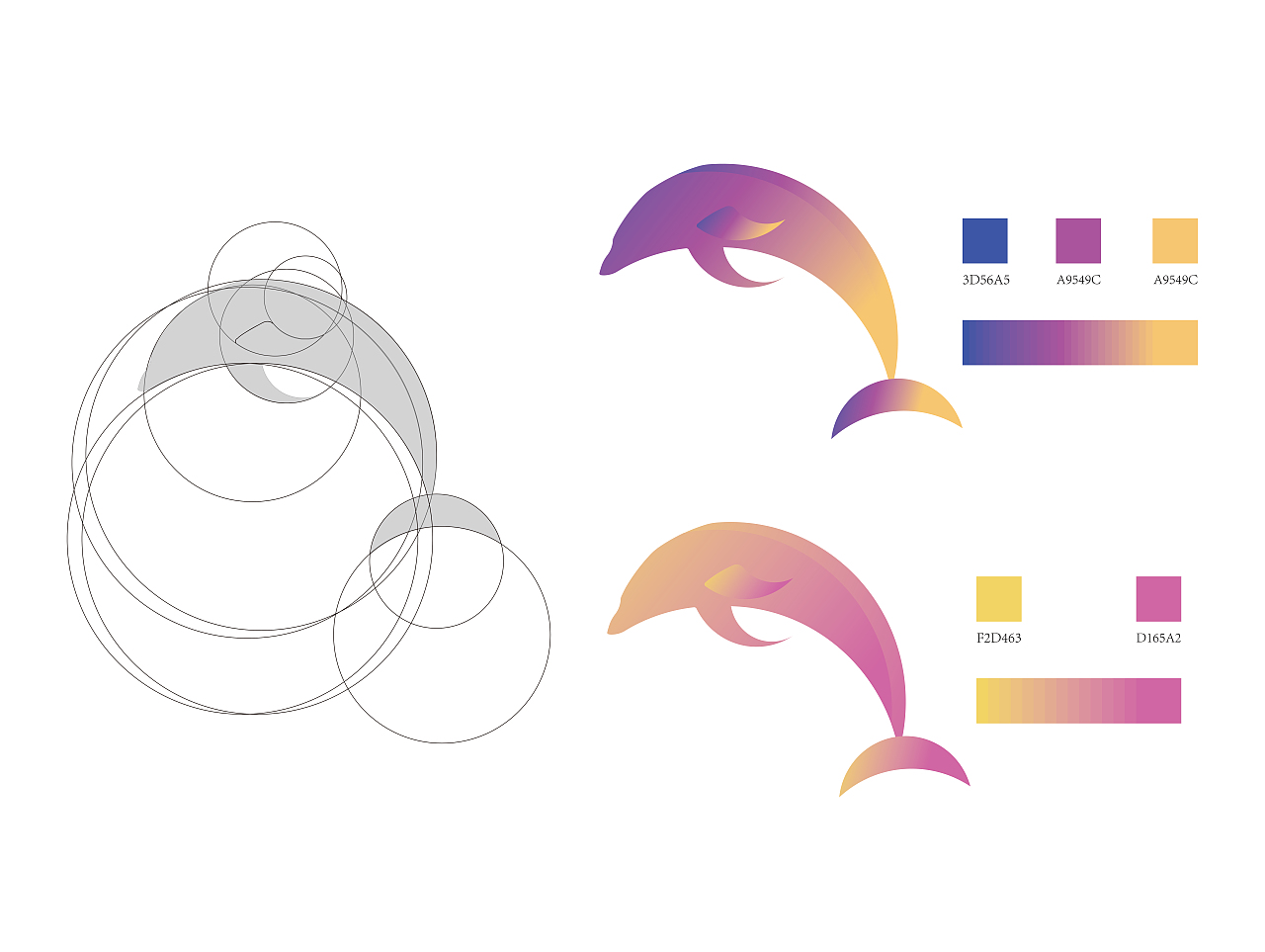 黄金比例圆画--LOGO