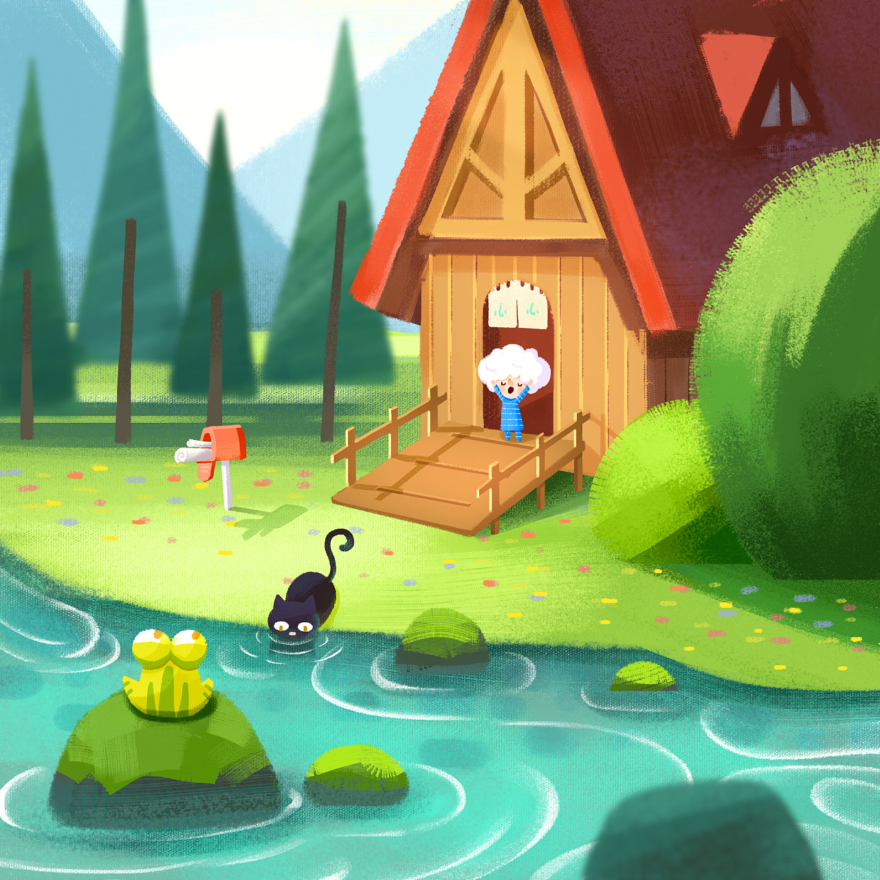 可爱女巫主题系列插画