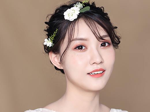 清新婚纱人像后期修图