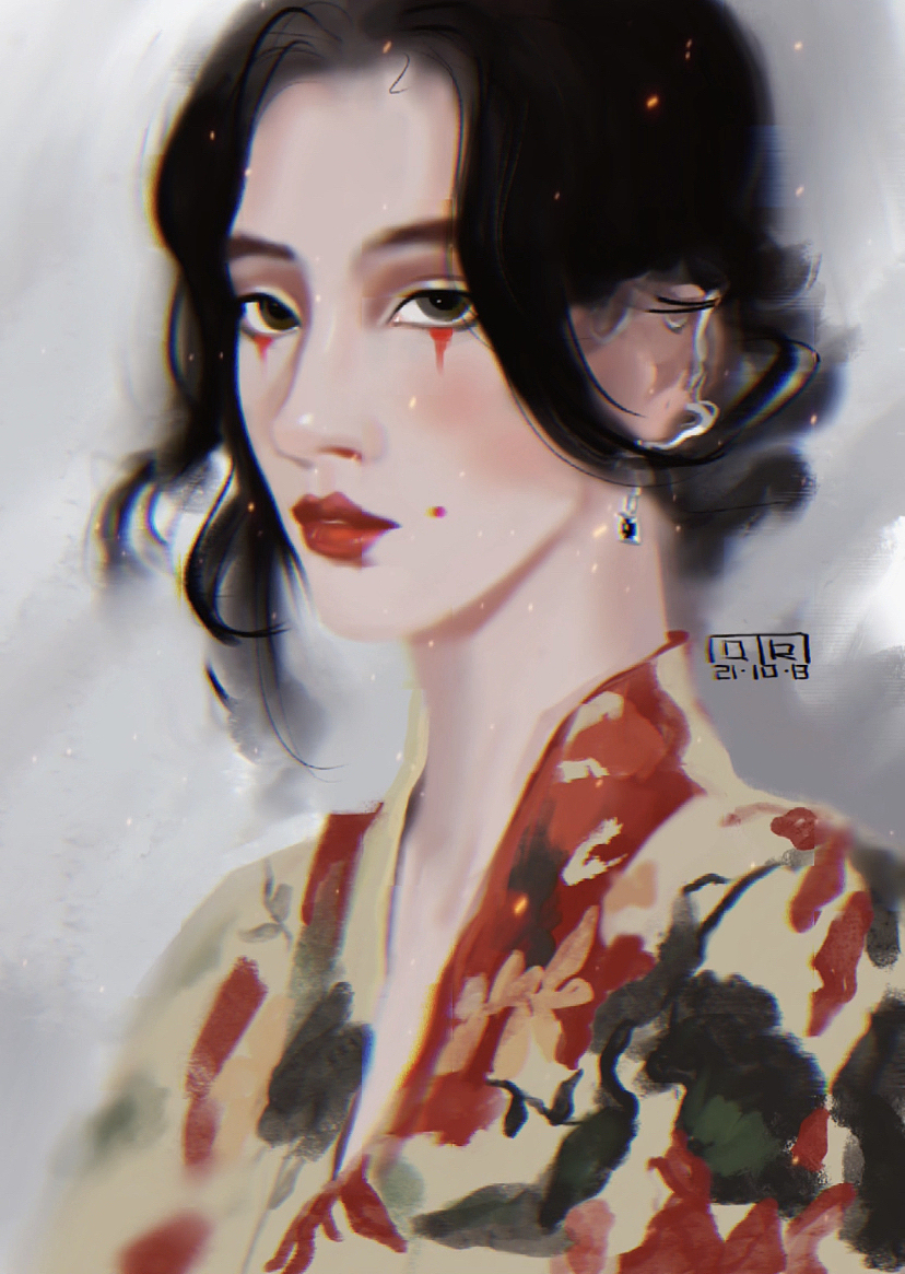 头像厚涂（图ZMjczMzk0MTAw） - 艺术插画 - 站酷设计师唐小一原创素材 - 站酷ZCOOL