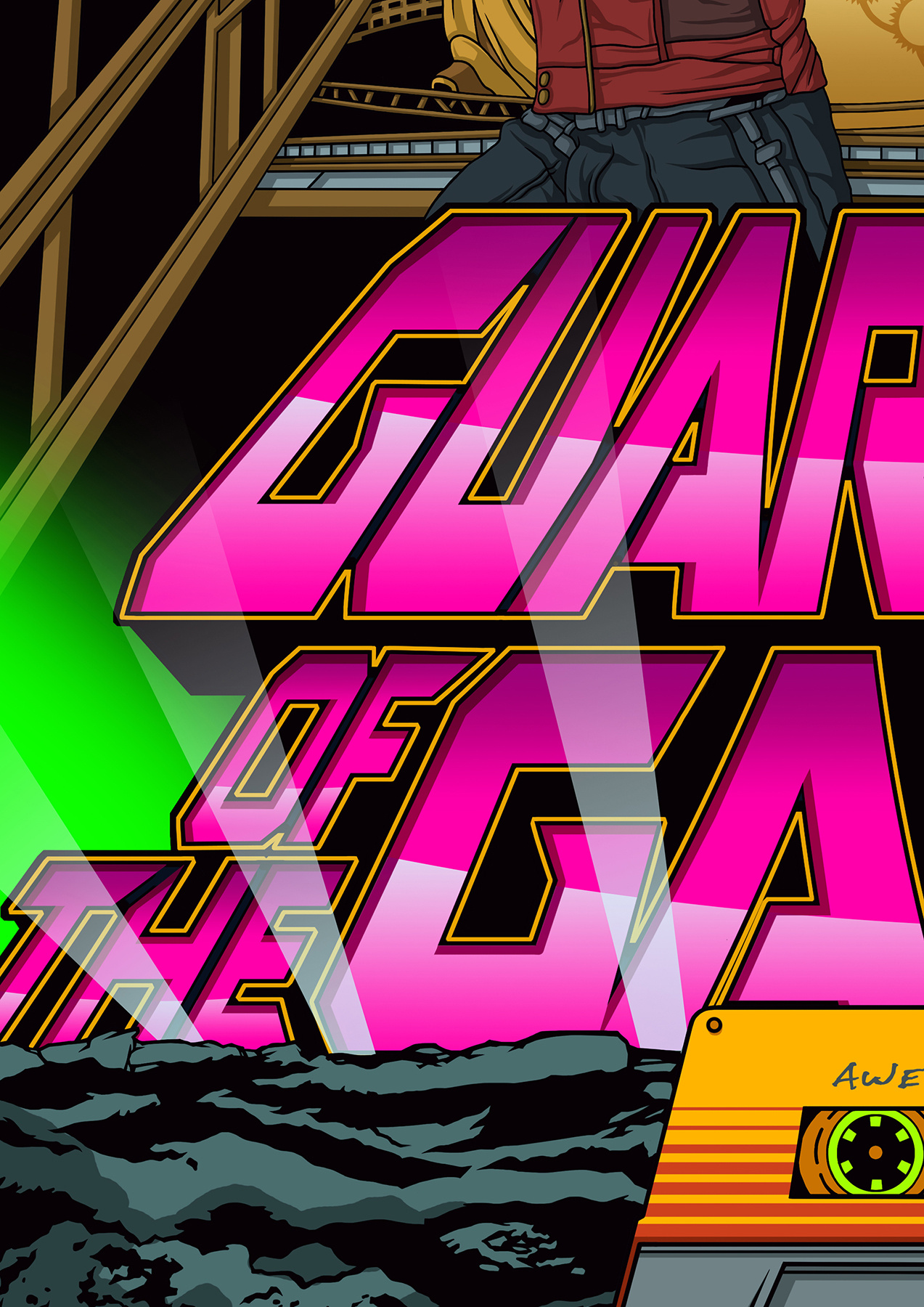 银河护卫队2音乐动态海报