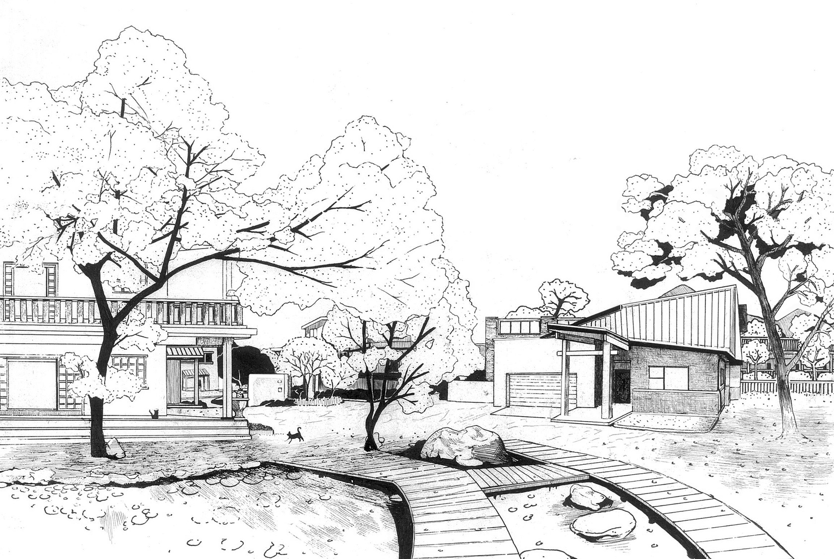 场景手绘原稿(三)