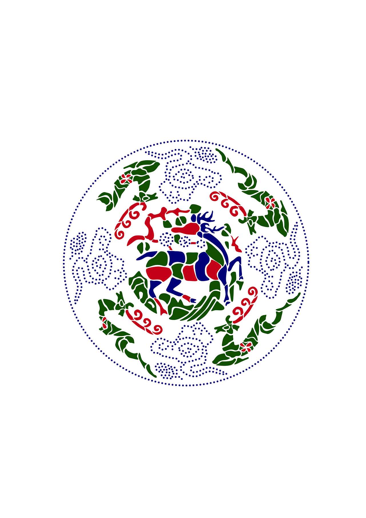 魏县传统花布印染工艺图案再生设计