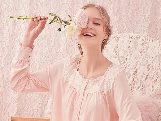 无线海报-孕妇睡衣哺乳睡裙月子服宫廷风公主范家居服